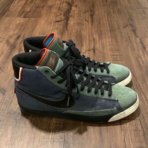 nike blazer mid selvedge denim